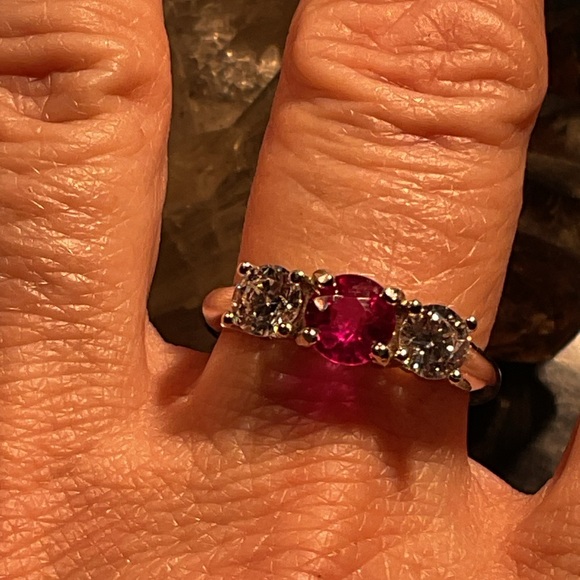 Ruby .925 Silver Ring - Picture 6 of 7